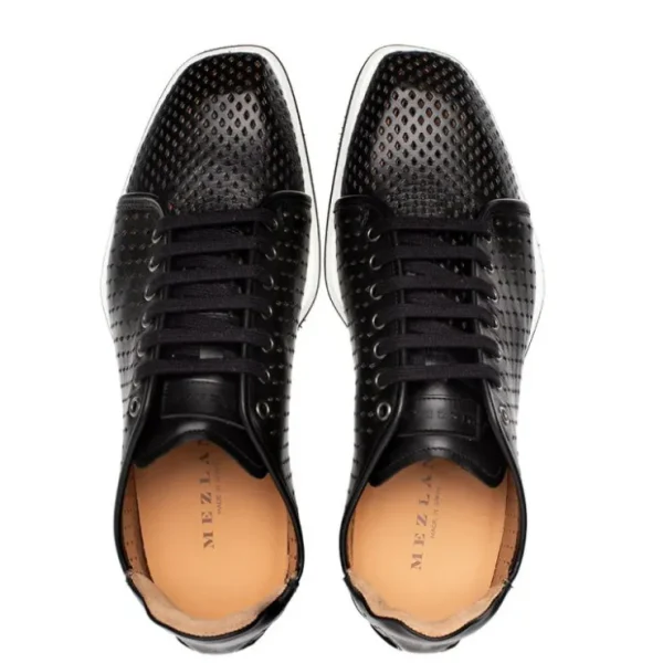 Cheap Mezlan Luce Perforated Sneaker (21154) Black