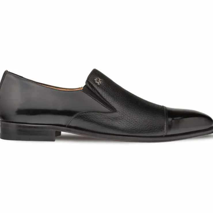 Discount Mezlan Milani Deerskin Cap Toe Loafers (Milani) Black