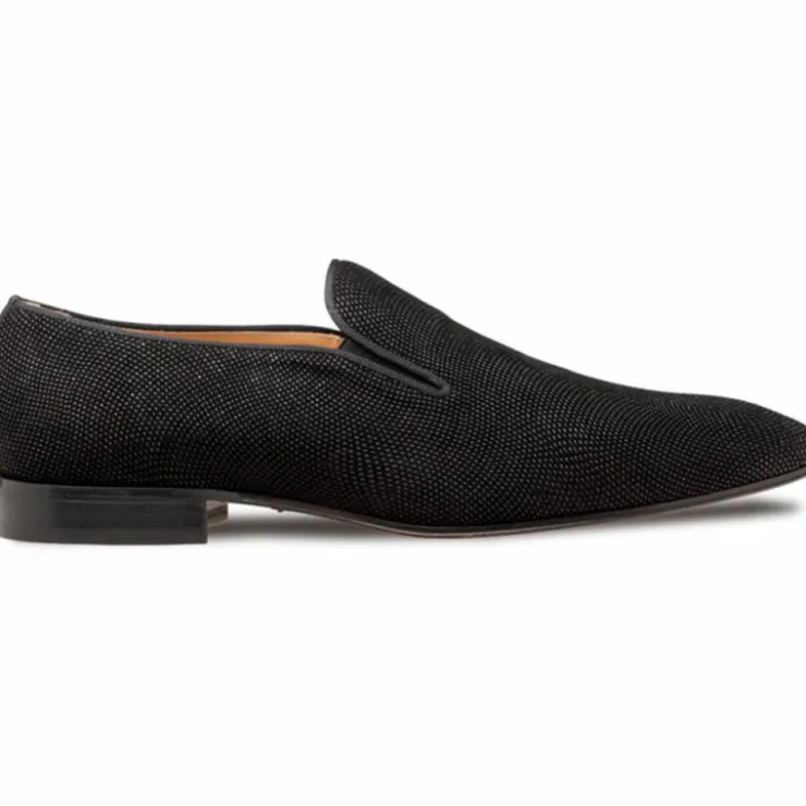 Outlet Mezlan Notte Glass Suede Slip On (20958) Black