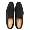 Outlet Mezlan Notte Glass Suede Slip On (20958) Black