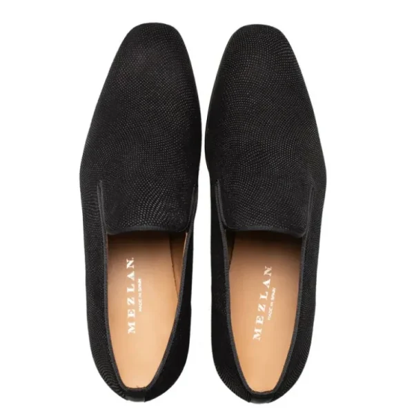 Outlet Mezlan Notte Glass Suede Slip On (20958) Black