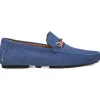 Store Mezlan Nubuck Ornament Driver (R7349) Blue