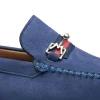 Store Mezlan Nubuck Ornament Driver (R7349) Blue