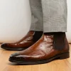 Sale Mezlan Ostrich Chelsea Boot (Exclusive) (50108-S) Brown