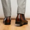 Sale Mezlan Ostrich Chelsea Boot (Exclusive) (50108-S) Brown