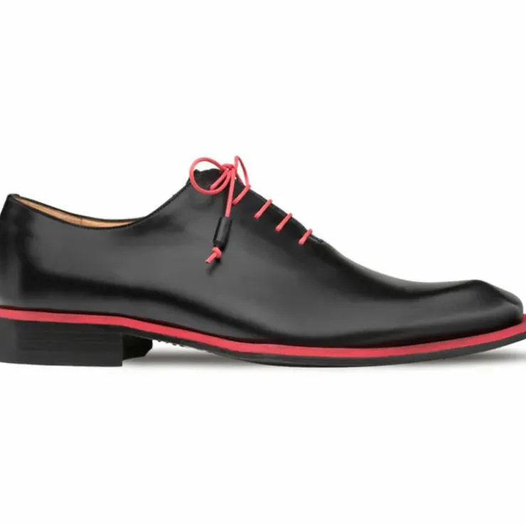 Hot Mezlan Patina Asymmetric Oxfords S108 (S108) Black