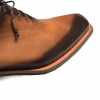 Discount Mezlan Patina Asymmetrical Oxfords S108 Cognac