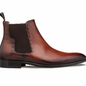 Cheap Mezlan Patina Chelsea Boot Cognac / Rust (E20484)