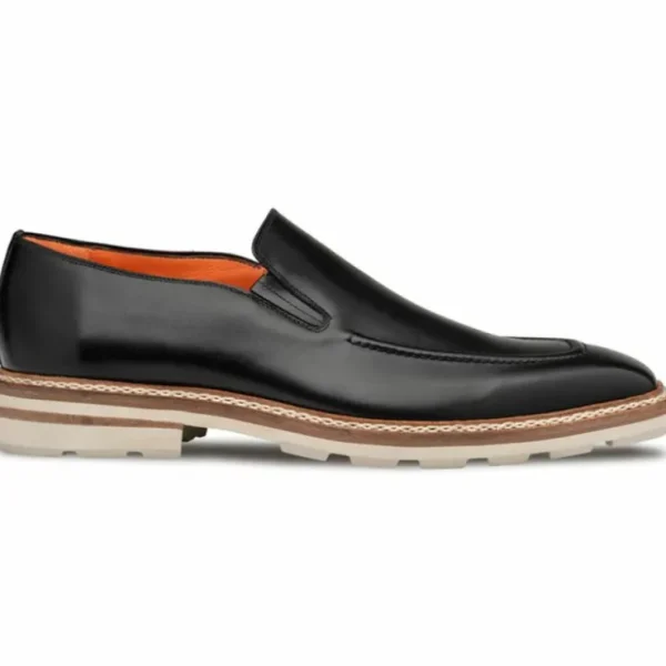 Cheap Mezlan Patina Rubber-lite Loafers (R20663) Black