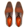 Cheap Mezlan Perforated Derby Cognac / Honey (R20741)