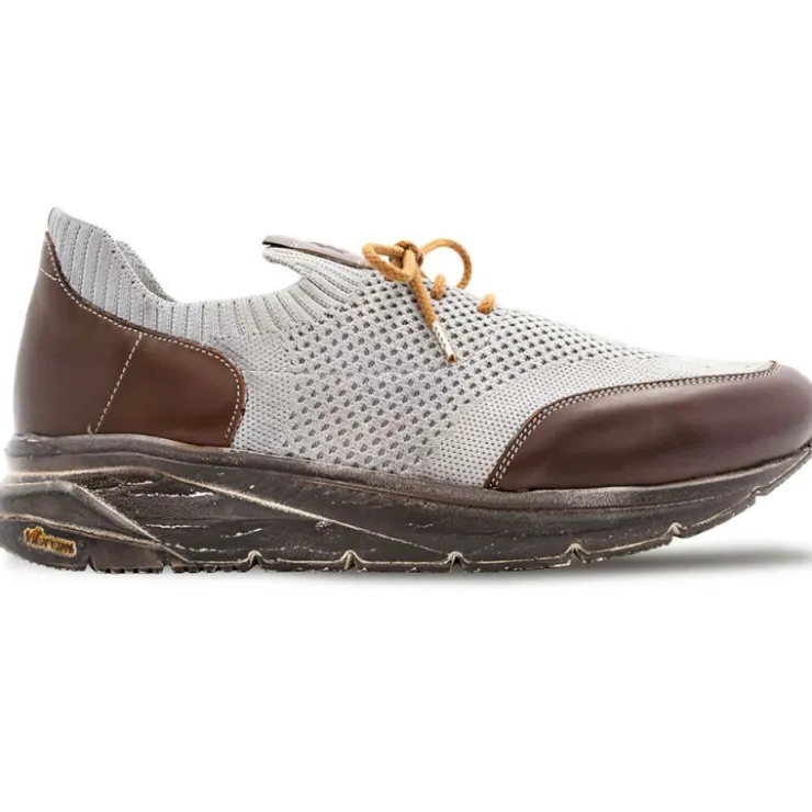Flash Sale Mezlan Piedra Knitted Sneaker Brown / Grey (21027)