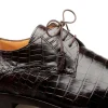 Best Sale Mezlan Plain Toe Alligator Lace-Up (EX4967-J) Brown