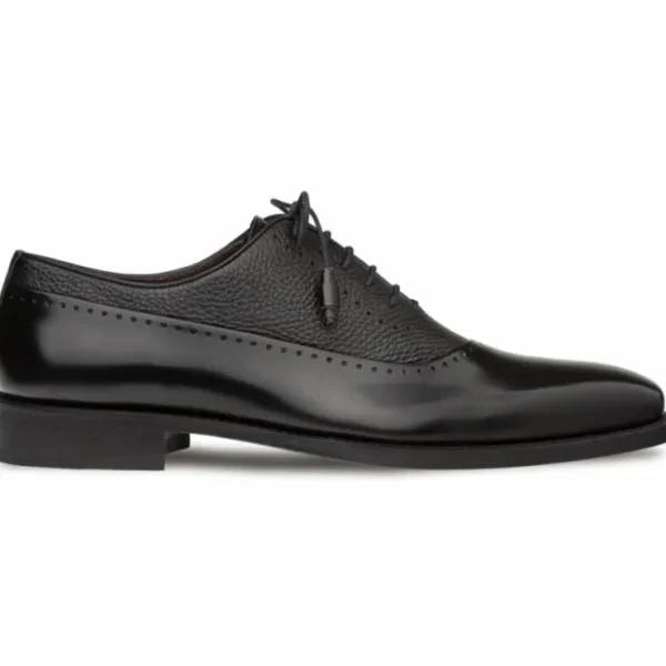 Best Sale Mezlan Postdam Deerskin Calfskin Shoes (16409) Black