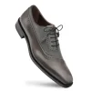 Online Mezlan Postdam Deerskin Calfskin Shoes (16409) Grey