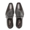 Online Mezlan Postdam Deerskin Calfskin Shoes (16409) Grey