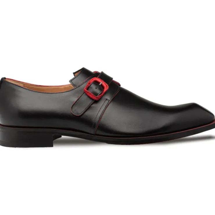 Clearance Mezlan Profumo Monk Strap (21148) Black