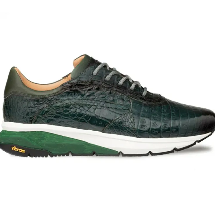 Online Mezlan Quevedo Crocodile Sneaker Forest / Green (50063-F)