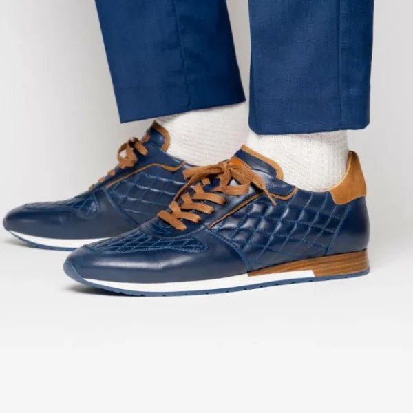 Store Mezlan Quilted Sneakers EXCLUSIVE (20138) Blue