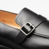 Discount Mezlan Salato Leather / Rubber Strap Loafer (20965) Black