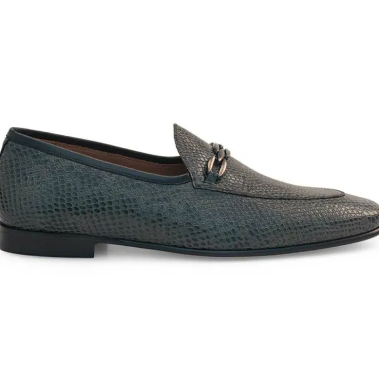 Fashion Mezlan Serpent-Print Two-Tone Slip-On Black / Grey (21445)