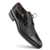 Fashion Mezlan Soka Calfskin & Deerskin Cap Toe Shoes (15089) Black