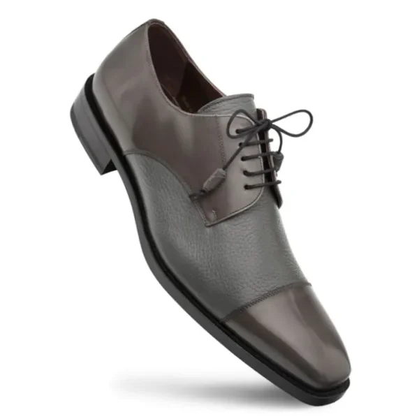 mezlan_soka_calfskin_amp__1-2.webp Online Mezlan Soka Calfskin & Deerskin Cap Toe Shoes (15089) Gray