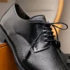 Fashion Mezlan Soka Calfskin & Deerskin Cap Toe Shoes (15089) Black