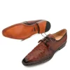 Clearance Mezlan Tillson Ostrich Plain Toe Blucher (4732-S) Brandy