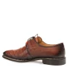 Clearance Mezlan Tillson Ostrich Plain Toe Blucher (4732-S) Brandy