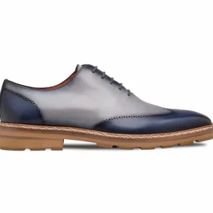 Cheap Mezlan Two-Tone Rubber Lite Oxford Navy/Grey (R20664)