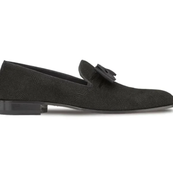 Discount Mezlan Venetian Formal Bow-Tie Loafer (S20306) Black