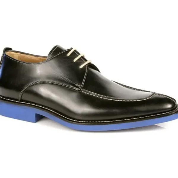 Best Michael Toschi Berta Split Toe Shoes Black/ Blue Sole Black/Blue