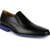 Best Sale Michael Toschi Brando Plain Toe Loafers Black/Blue