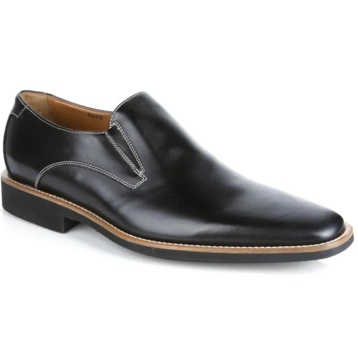 Best Sale Michael Toschi Brando Plain Toe Loafers Black