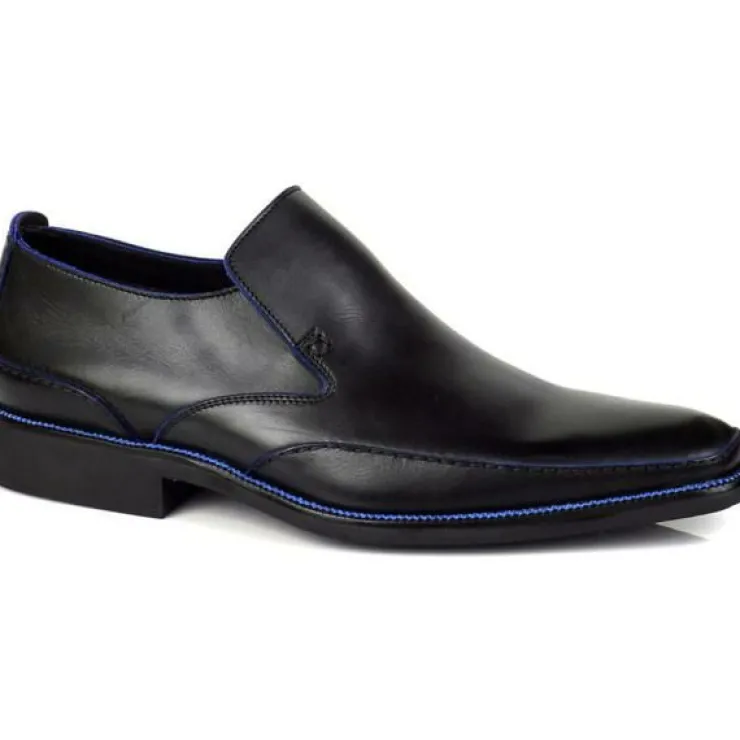 Online Michael Toschi Caan Loafers / Blue Stitch Black