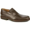 Best Sale Michael Toschi Dollinger Pebble Grain Loafers Chocolate