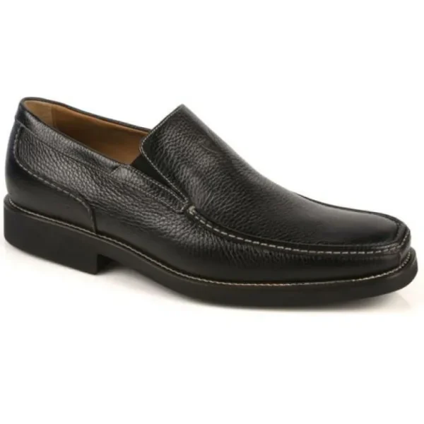Clearance Michael Toschi Dollinger Pebble Grain Loafers Black