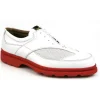 Fashion Michael Toschi G3 Golf Shoes White/Red Sole White/White