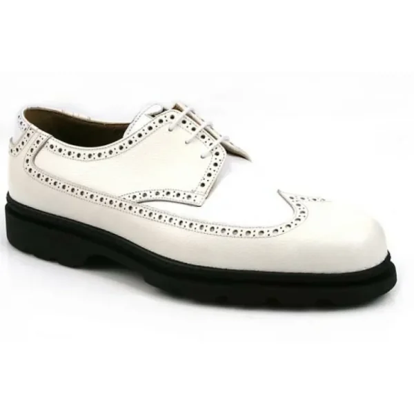 Outlet Michael Toschi G2 Wing Tip Golf Shoes White/White