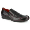 Discount Michael Toschi Hover 2 Loafers Black / Red Stitch Black/Red