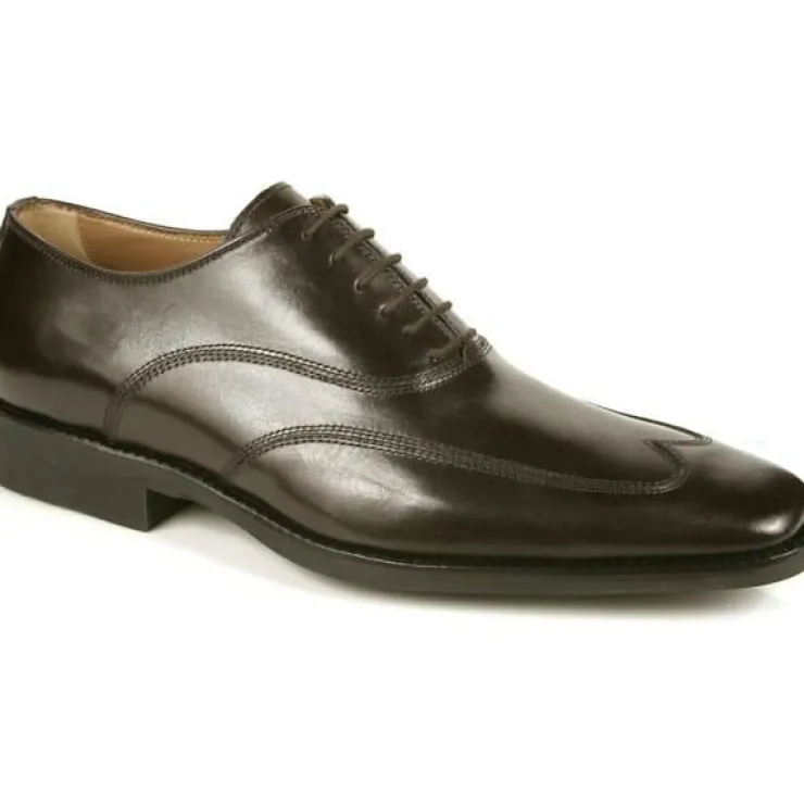 New Michael Toschi Luciano Wing Tip Shoes Chocolate