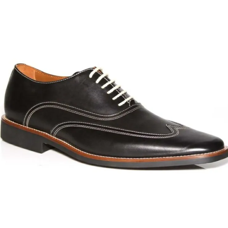 Clearance Michael Toschi Luciano Wingtip Brogues Black Gent BlackGent