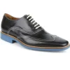 Hot Michael Toschi Luciano Wingtip Brogues Black / Blue Sole Black/Blue