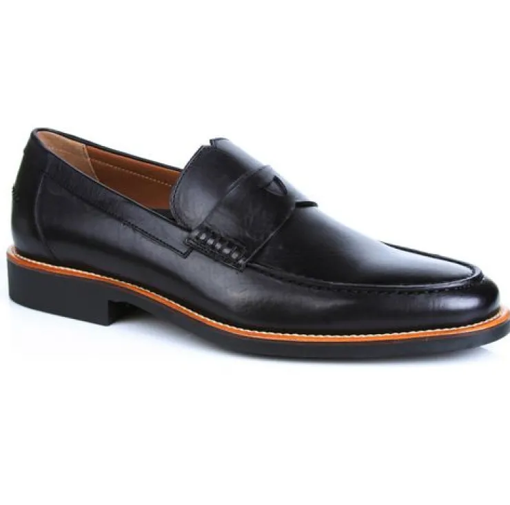 Fashion Michael Toschi Marco Penny Loafers Black