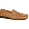 New Michael Toschi Matina House Shoes Pebble Grain Tan