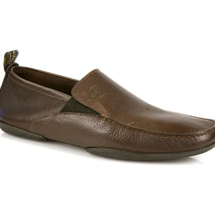 Outlet Michael Toschi Onda Driving Shoes Pebble Grain Chocolate