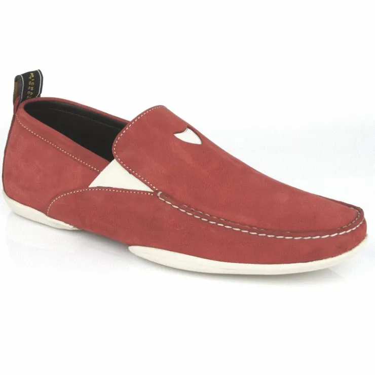 Best Sale Michael Toschi Onda S Driving Loafers Suede Red