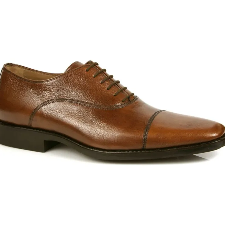 Clearance Michael Toschi Pietro Cap Toe Shoes Brown