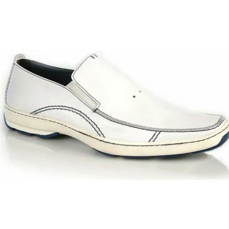 Fashion Michael Toschi SUV2 Casual Loafers White / Blue Sole