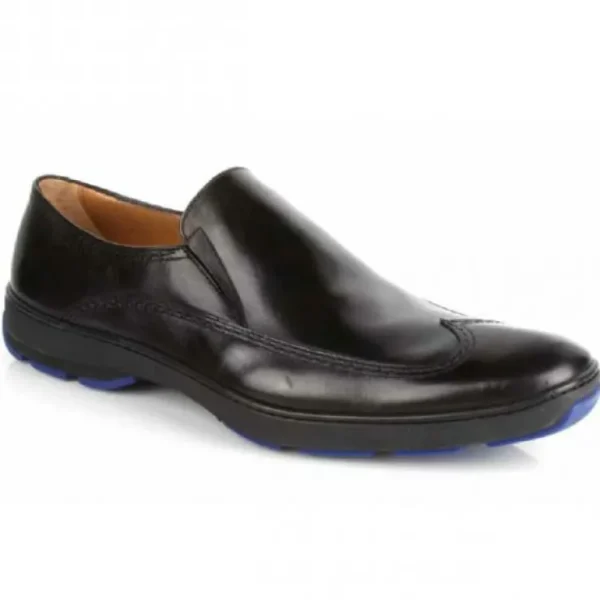 Hot Michael Toschi SUV2 Wingtip Loafers Black / Blue Sole Black/Blue